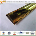 FOSHAN KUANYU pvd mirror gold stainless steel pipe decorative inox frame for decoration material
